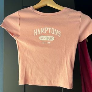 AEROPOSTLE seriously soft hamptons cropped baby tee